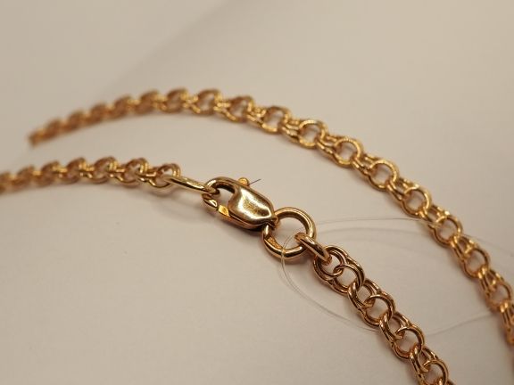 Золотая цепь 50 см. плетение Бисмарк - 3
