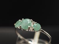Серебряное кольцо с бериллом - 282